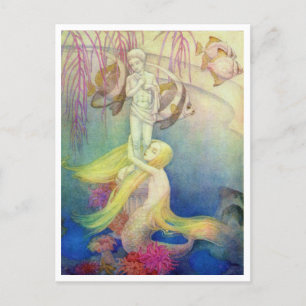 Die kleine Meerjungfrau von Dorothy Lathrop Postkarte