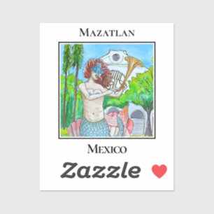 Die kleine Meerjungfrau von Plazuela Machado Aufkleber