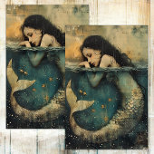 DIE KLEINE MERMAID DECOUPAITE SEIDENPAPIER
