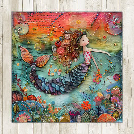 DIE KLEINE MERMAID FARBE POSTER
