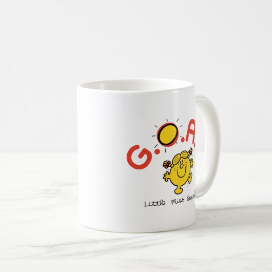 Die kleine Miss Sunshine ist die G.O.A.T. Kaffeetasse (VorderseiteRechts)