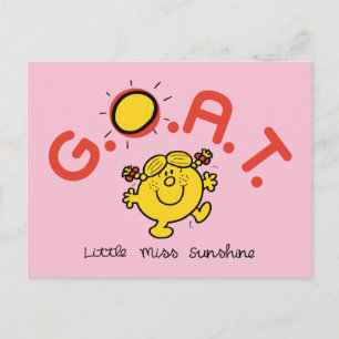 Die kleine Miss Sunshine ist die G.O.A.T. Postkarte