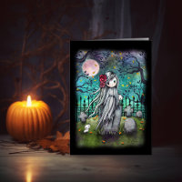 Die kleine Niedliche Halloween-Artwork-Karte des G