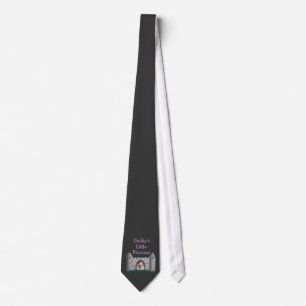Die kleine Prinzessin Custom Foto Black Tie des Krawatte