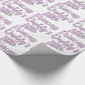 Die kleine Prinzessin des Vatis Geschenkpapier (Ecke)