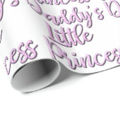 Die kleine Prinzessin des Vatis Geschenkpapier (Rolleneckpunkt)