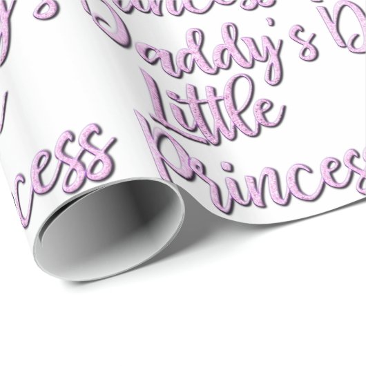 Die kleine Prinzessin des Vatis Geschenkpapier (Rolleneckpunkt)