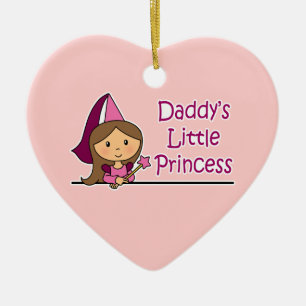 Die kleine Prinzessin des Vatis Keramikornament
