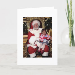 Die kleine Problemkarte des Weihnachtsmanns Feiertagskarte