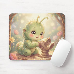 Die kleine Raupe auf ihrer magischen Reise 🐛✨ Mousepad