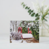 Die kleine rote Bridge-Blank-Postkarte Postkarte (Stehend Vorderseite)