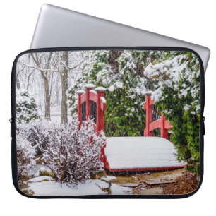 Die kleine rote Brücke Laptopschutzhülle