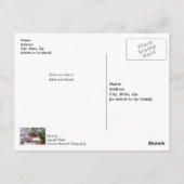 Die kleine rote Brücke wird bald gut. Postkarte (Rückseite)