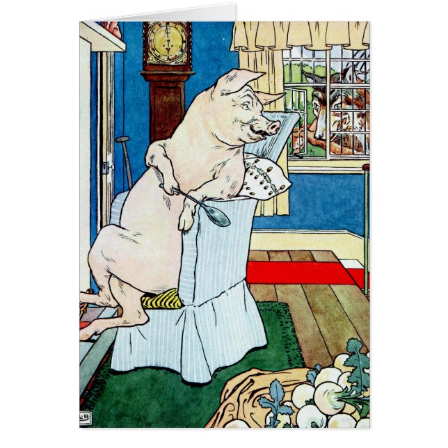 Die kleine Schwein-Karte (Vorne)