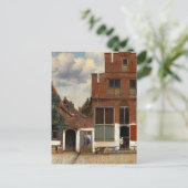 Die kleine Straße, Aussicht auf die Häuser in Delf Postkarte (Stehend Vorderseite)