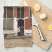 Die kleine Straße durch Johannes Vermeer Handtuch (Viertel Falte)