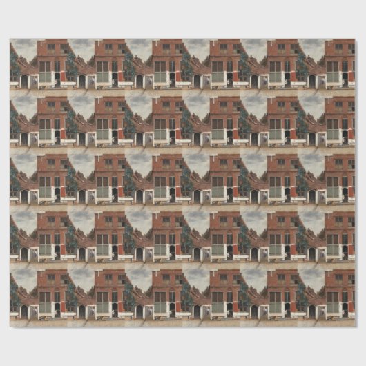 Die kleine Straße von Johannes Vermeer Geschenkpapier (Flach)
