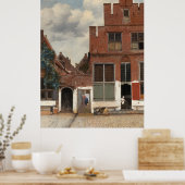 Die kleine Straße von Johannes Vermeer Large Poster (Küche)