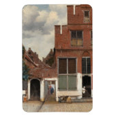 Die kleine Straße von Johannes Vermeer Magnet (Vertikal)