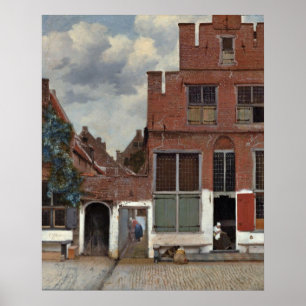 Die kleine Straße von Johannes Vermeer Poster