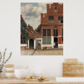 Die kleine Straße von Johannes Vermeer Poster (Küche)