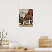 Die kleine Straße von Johannes Vermeer Poster (Küche)