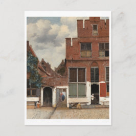 Die kleine Straße von Johannes Vermeer Postkarte