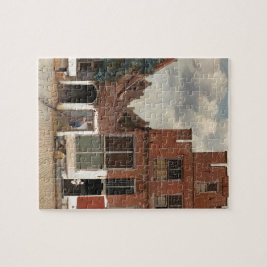 Die kleine Straße von Johannes Vermeer Puzzle (Horizontal)