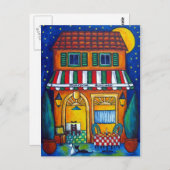 Die kleine Trattoria-Postkarte Postkarte (Vorne/Hinten)