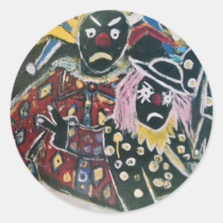 DIE KLEINE UND JESTER RUNDER AUFKLEBER