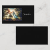 Die kleine weiße Kirche des Landes Visitenkarte (Vorne/Hinten)