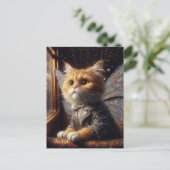 Die kleine zauberhafte Katzenzucht Postkarte (Stehend Vorderseite)