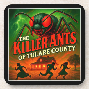 "DIE KLEINEN ANTEN DES TULARE LANDKREISES". SET VO GETRÄNKEUNTERSETZER