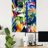 Die kleinen Bergziegen von Franz Marc Poster (Heimbüro)