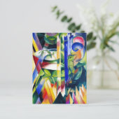 Die kleinen Bergziegen von Franz Marc Postkarte (Stehend Vorderseite)
