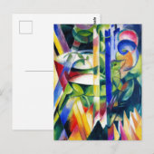 Die kleinen Bergziegen von Franz Marc Postkarte (Vorne/Hinten)