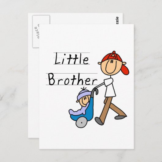 Die kleinen Bruderhemden und Geschenke befördern Postkarte (Vorne/Hinten)
