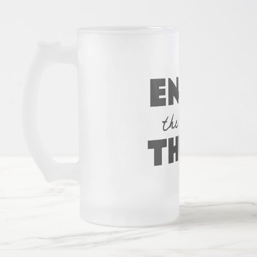 Die kleinen Dinge genießen Mattglas Bierglas (Links)