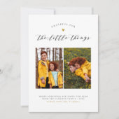 Die Kleinen Dinge Gold Herz zwei Fotos Weihnachten (Vorderseite)