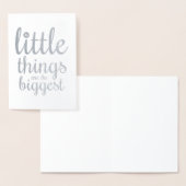 Die Kleinen Dinge sind die Größten | Blindkarte Folienkarte (Anzeige)