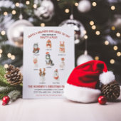 Die kleinen Helfer des Weihnachtsmanns hunden Weih Einladung