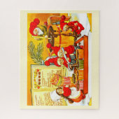 Die kleinen Helfer des Weihnachtsmanns Puzzle (Vertikal)