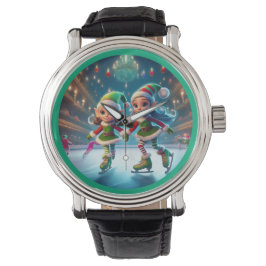 Die kleinen Helfer des Weihnachtsmanns sind innen Armbanduhr