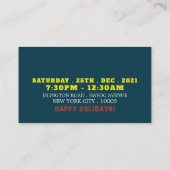 Die kleinen Helfer des Weihnachtsmanns, Weihnachts Begleitkarte (Rückseite)