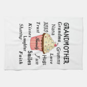 Die kleinen Kuchen der Großmutter für Großmütter Küchentuch (Horizontal)