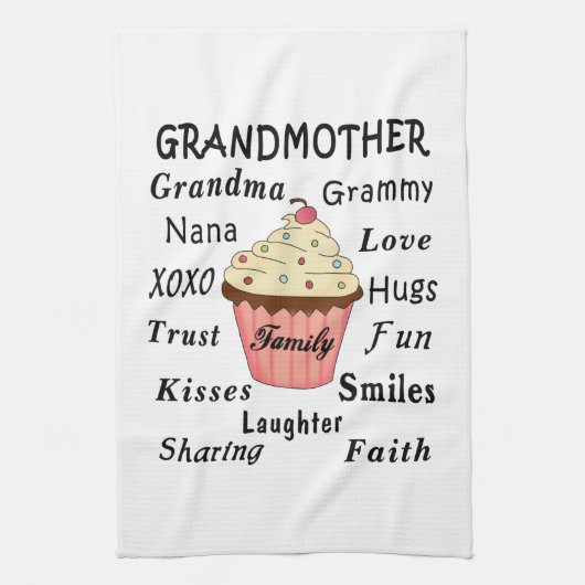 Die kleinen Kuchen der Großmutter für Großmütter Küchentuch (Vertikal)