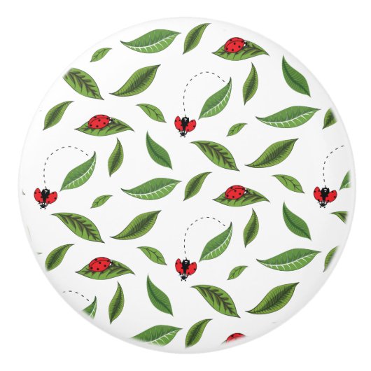 Die kleinen Ladybugs Keramikknauf (Vorderseite)