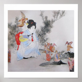 Die kleinen Leute - Collage-Kunst Poster