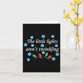 Die kleinen Lichter sind nicht winkelnd Weihnachte Karte (Gelbe Blume)