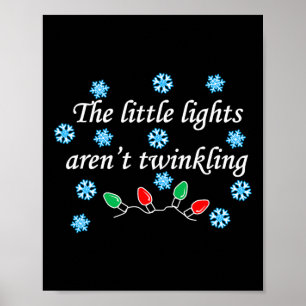 Die kleinen Lichter sind nicht winkelnd Weihnachte Poster